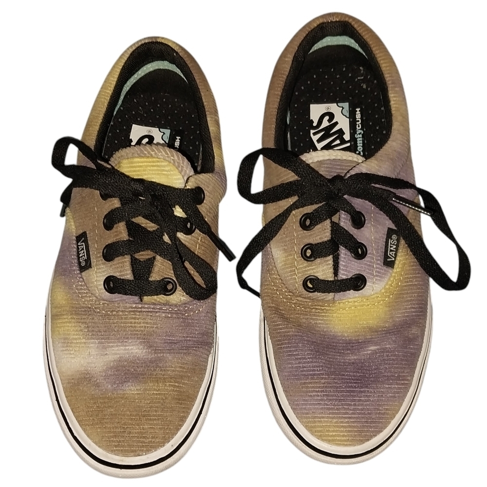 VANS COMFY CUSH TIE DYE SNEAKERS UNISEX - WOMENS SIZE 6.5 MENS SIZE 5